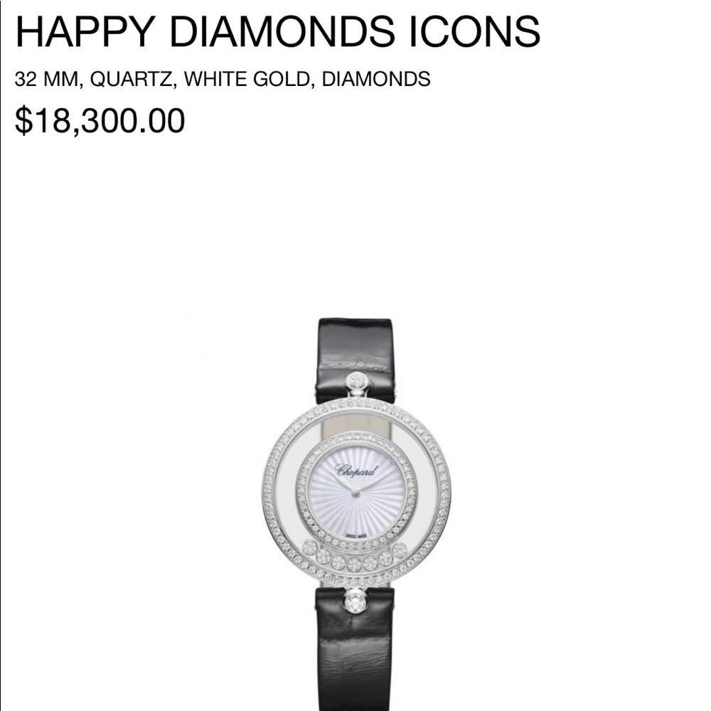 Chopard rose gold watch